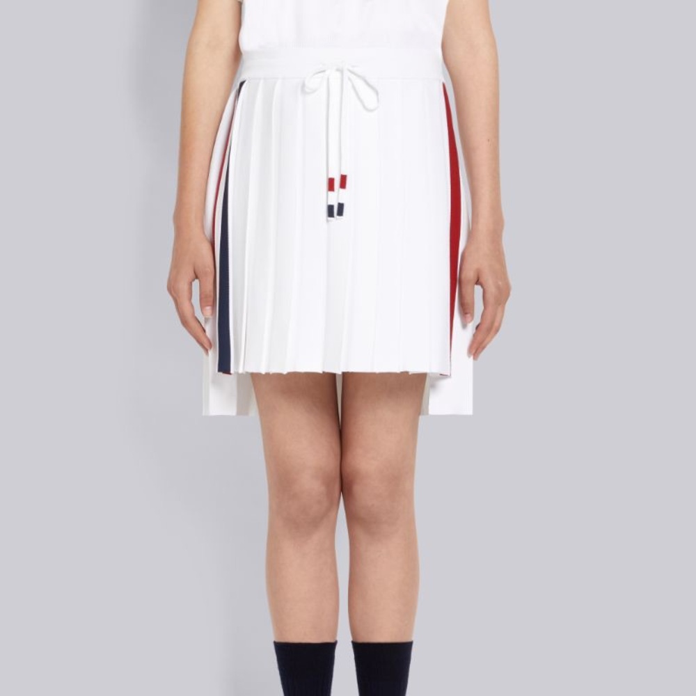 Thom Browne- RWB Pleated Mini Skirt